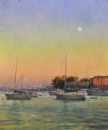 Harbor Moonrise II