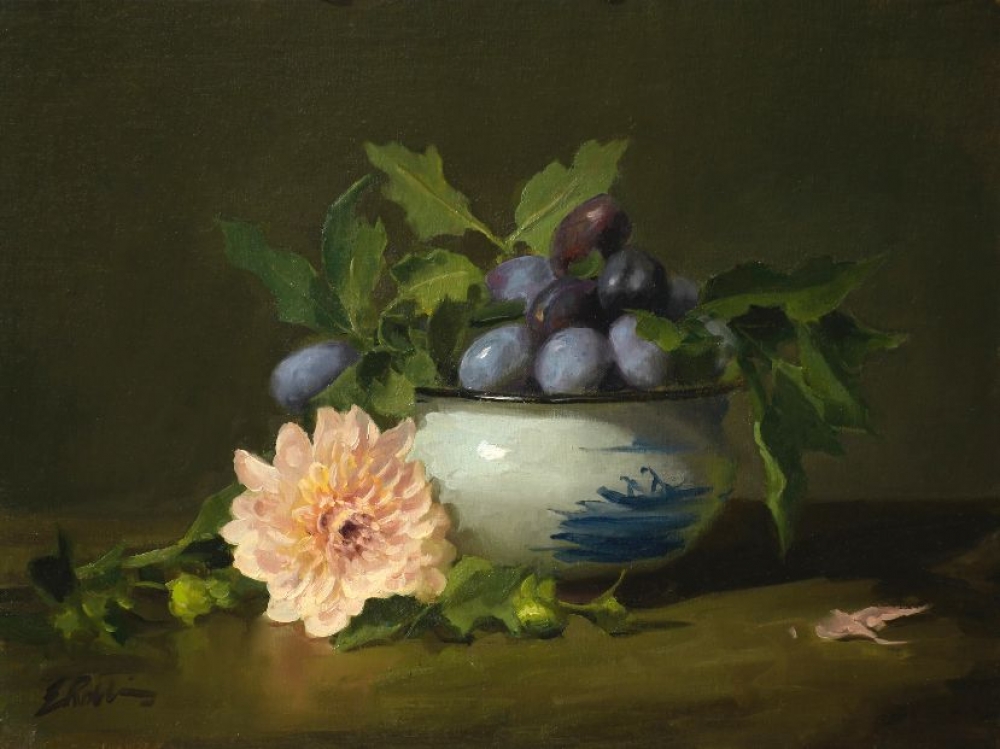 Dahlia and Plums