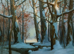  Click to See Snowy Woodland (Homage to Carlson)
