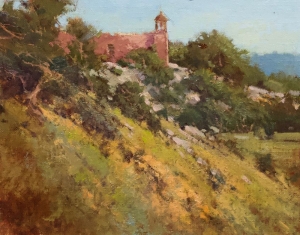  Click to See Sante Fe Mission (plein air)