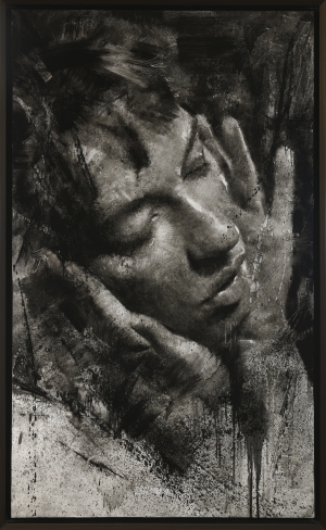  Click to See Portrait of Amy 2 60 x 36 by Casey Baugh