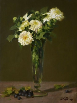  Click to See Dahlias and Grapes
